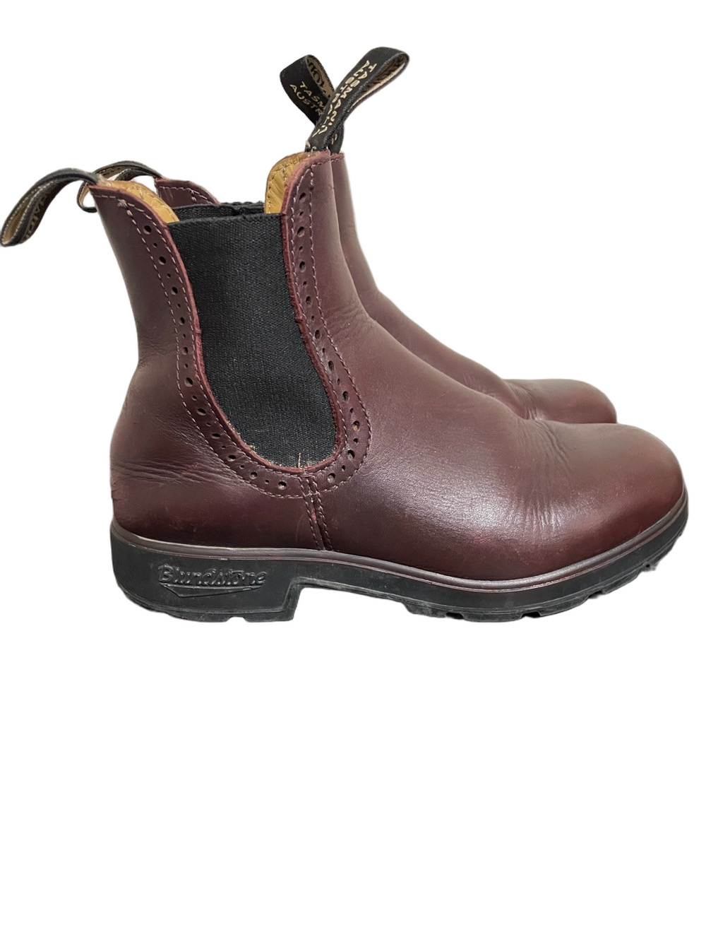 Blundstone Chelsea Burgundy Boot Size 4.5 Aus